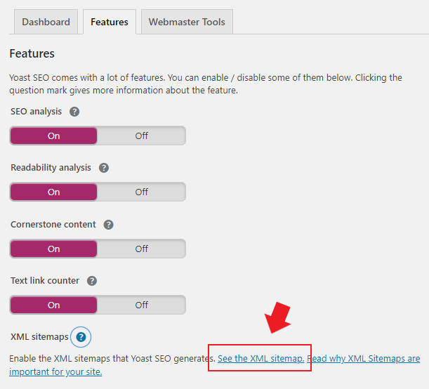 yoast-see-the-sitemap